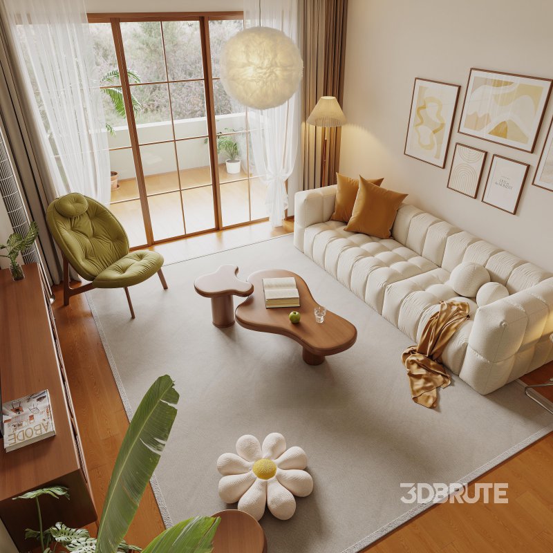 Living Room Dining Room Bedroom Image 1