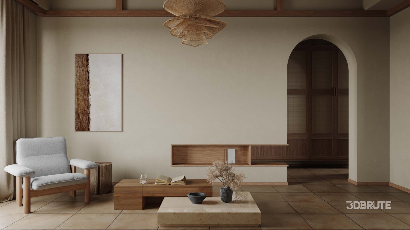 Living Room Dining Room Kitchen Image 1