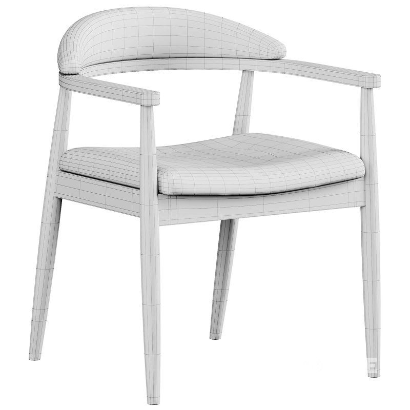 Modrest Cohen Walnut Dining Chair Image 6