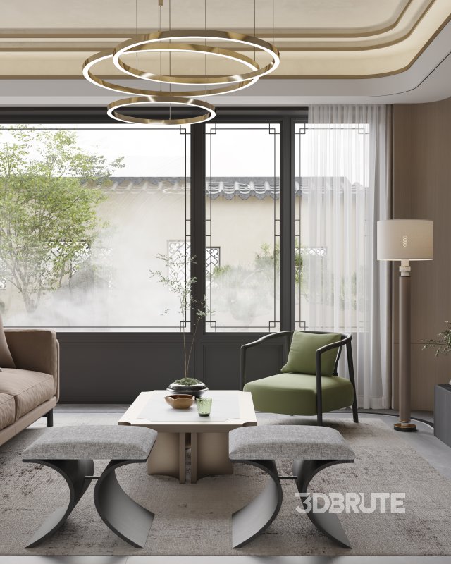 Chinese Living Room Dining Room Image 11