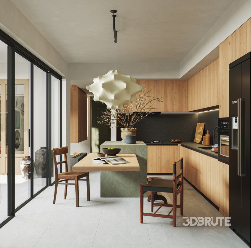 Living Room Dining Room Kitchen Image 13