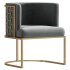 Carma Velvet Lounge Chair - Thumbnail 3
