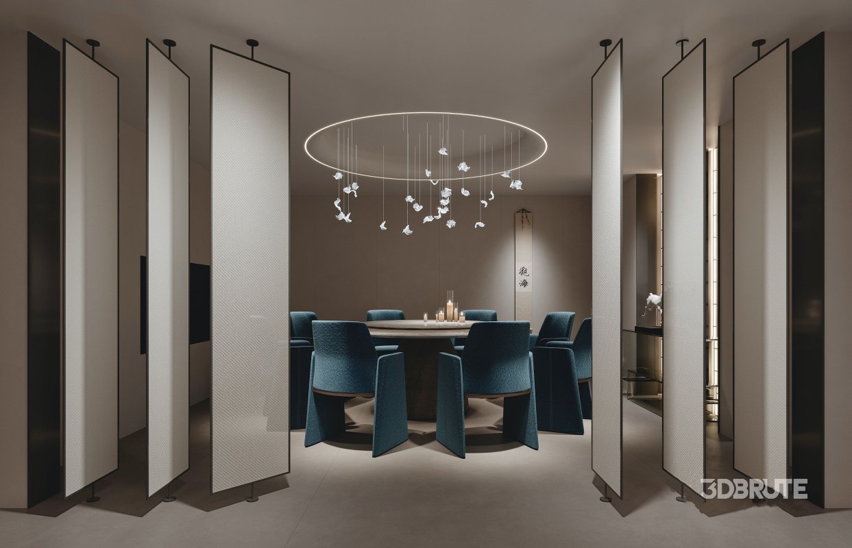 Chinese restaurant tea room hallway Image 5