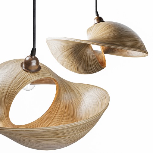 Udara Bamboo Shell Lampshade 40