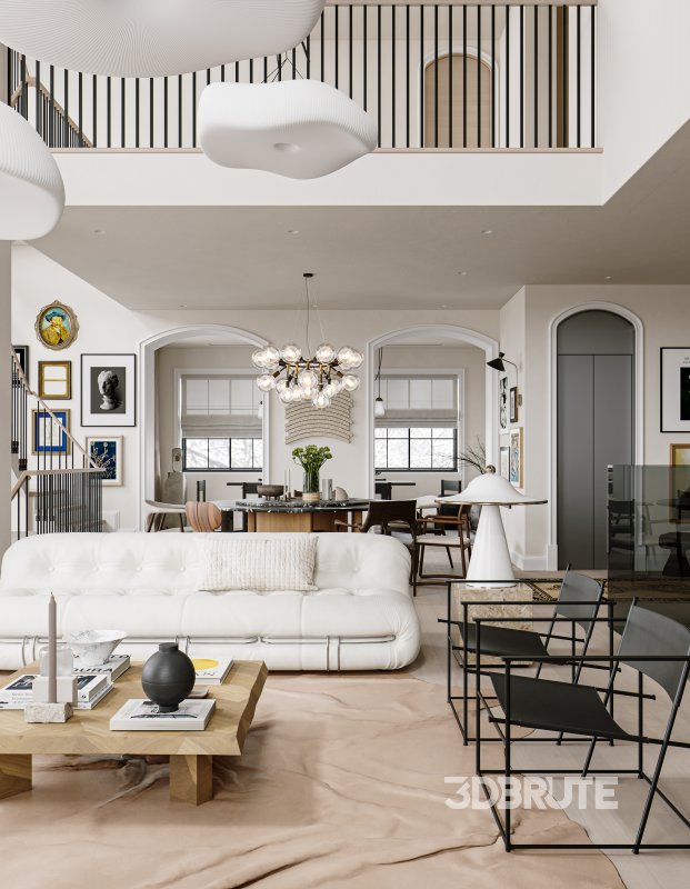 Living Room Dining Room Kitchen Image 31