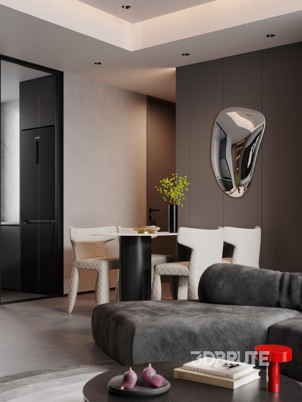 Living Room Dining Room Bedroom Image 4