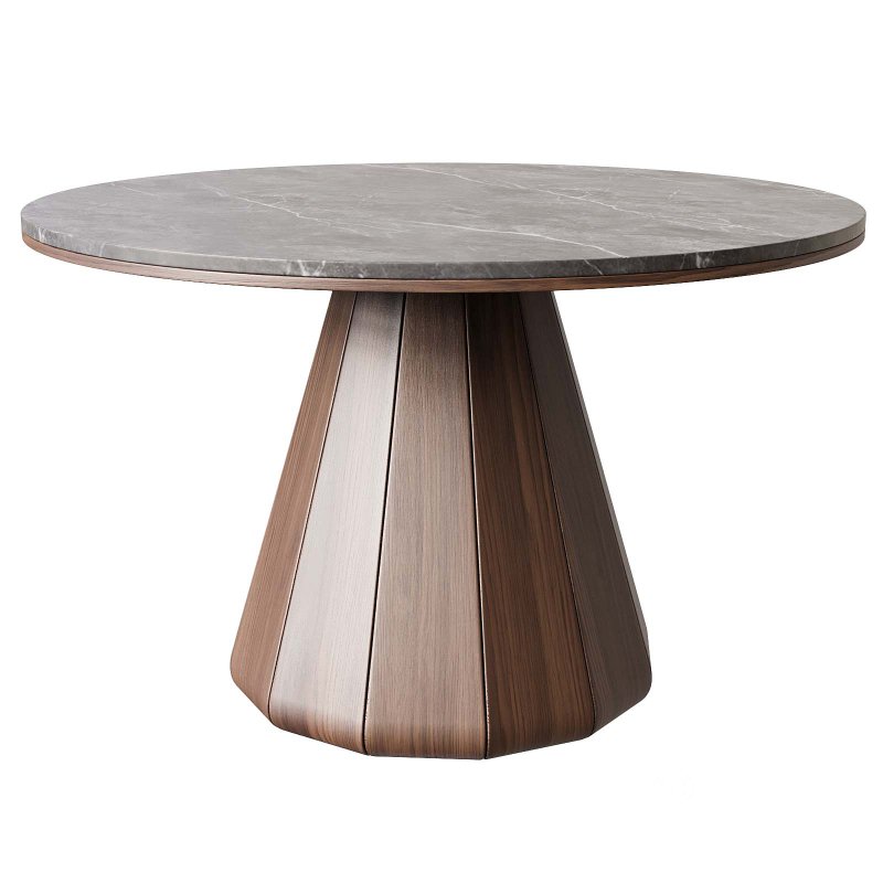 Nordic style modern simple round dining table sets Image 2