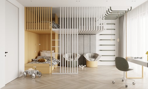Children Bedroom interior scenes