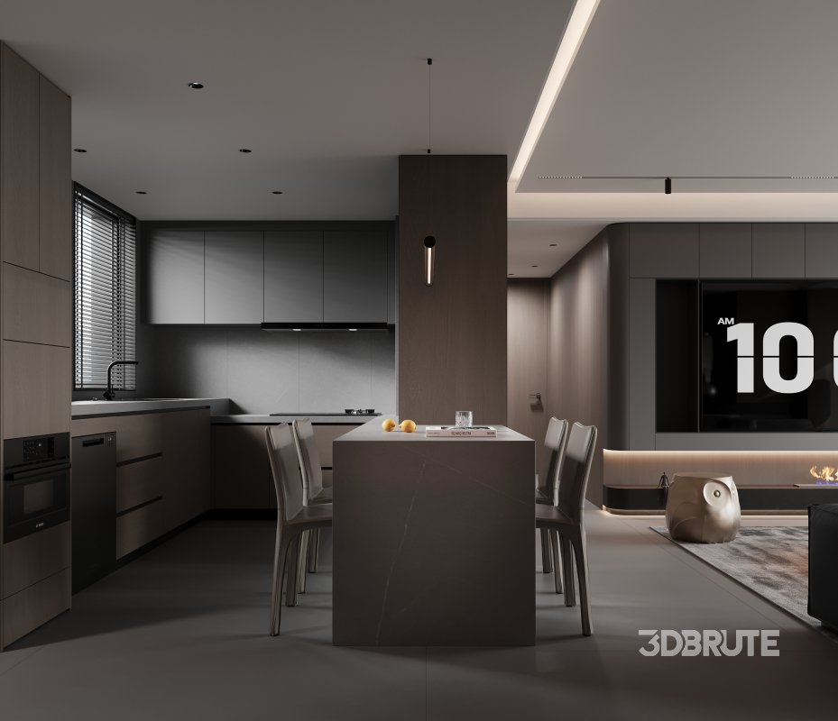 Living Room Dining Room Bedroom Image 9