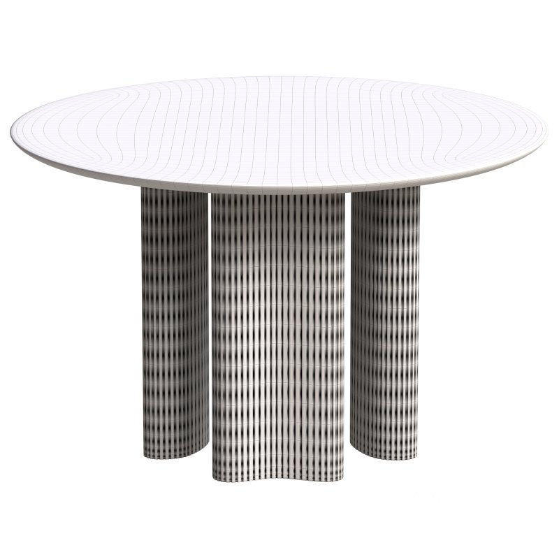 Round mahogany table Image 2