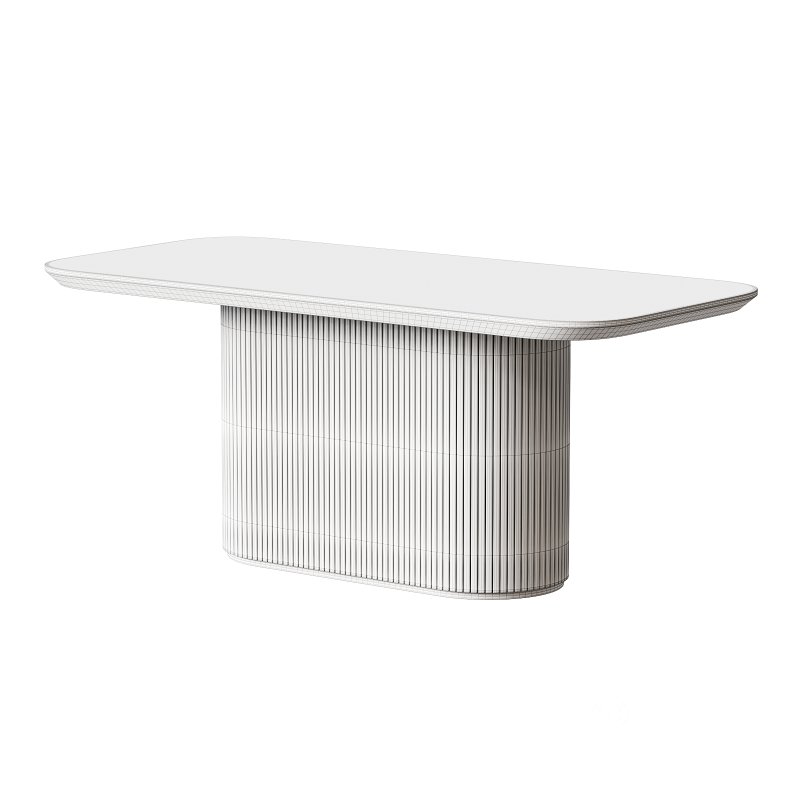 Oval Dining Table Dining Room Table for Kitchen, Bar, Living Room Image 4