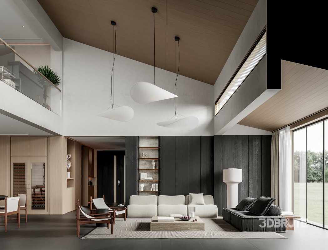 Living Room Dining Room Office Image 2