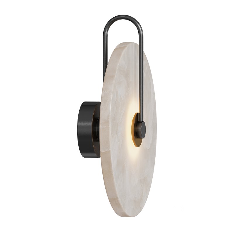 Frosted White Marble LED Wall light Image 4