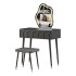 Ensemble coiffeuse avec tabouret et miroir Carmell - Thumbnail 9