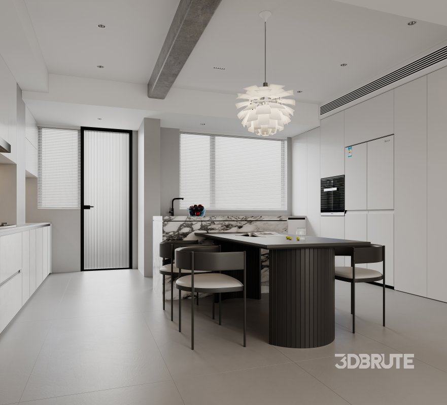 Living Room Dining Room Kitchen Image 3