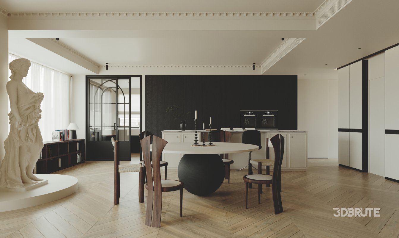 Living Room Dining Room Kitchen Image 10