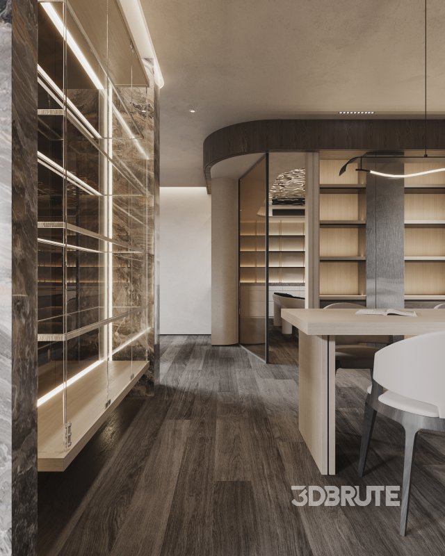 Living Room Dining Room Hallway Image 2