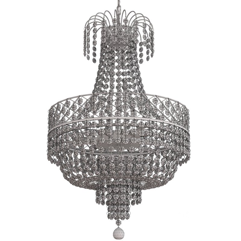 S S Traders Big Size Crystal Chandelier Ceiling Lamp Image 2