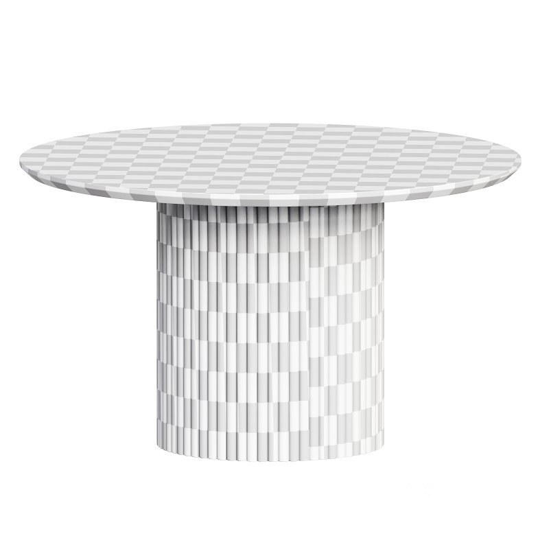 Soild Dining Table Round Kitchen Table Image 2