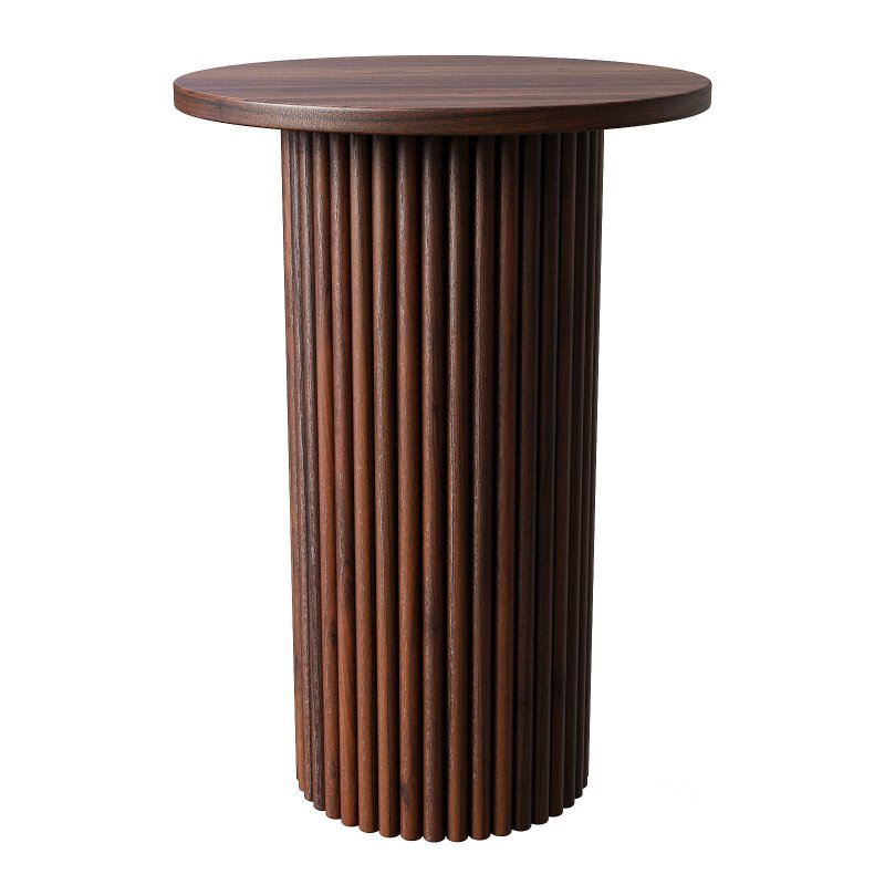 Stead Round Fluted Accent Side Table Image 1