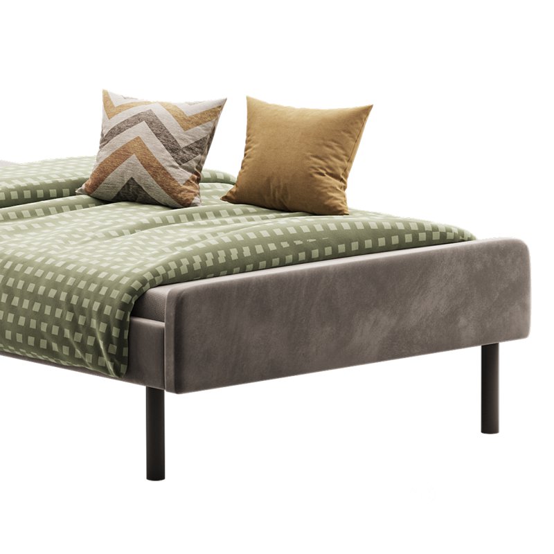 Upholstered bed frame Vissle dark grey Standard Single Image 10