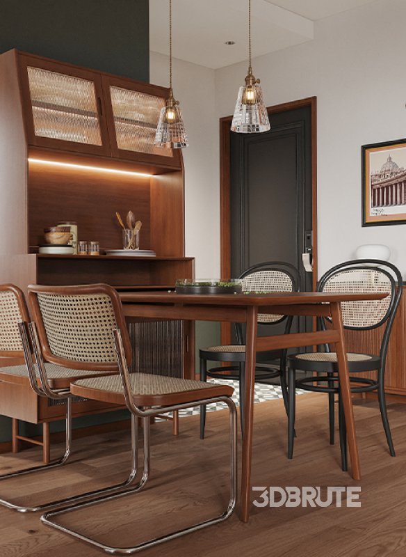 Living Room Dining Room Office Image 7