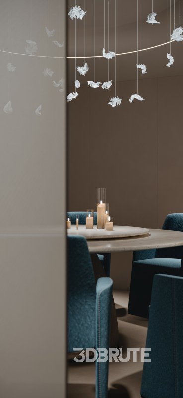 Chinese restaurant tea room hallway Image 2