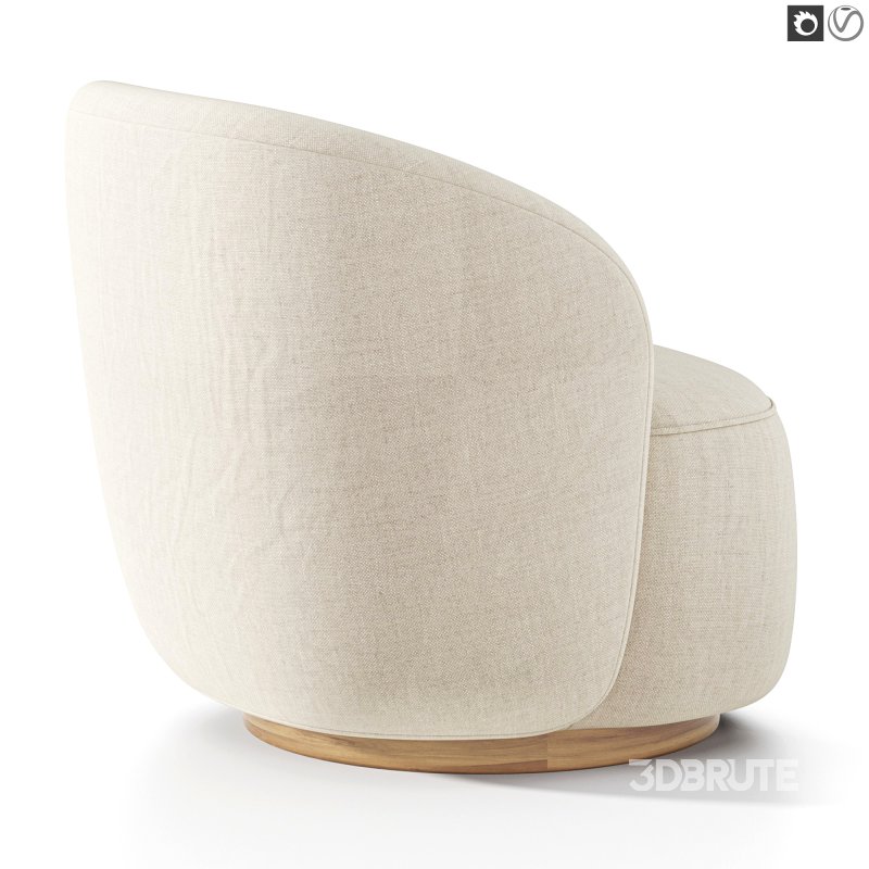Sienna Fabric Swivel Armchair Image 6