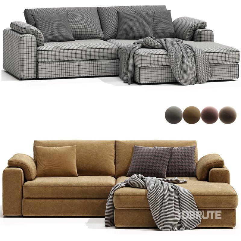 ITALO Fabric sofa By Mantellassi 1926 Image 5