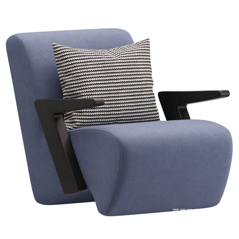 Modern Upholstered Lounge Chair Image 4