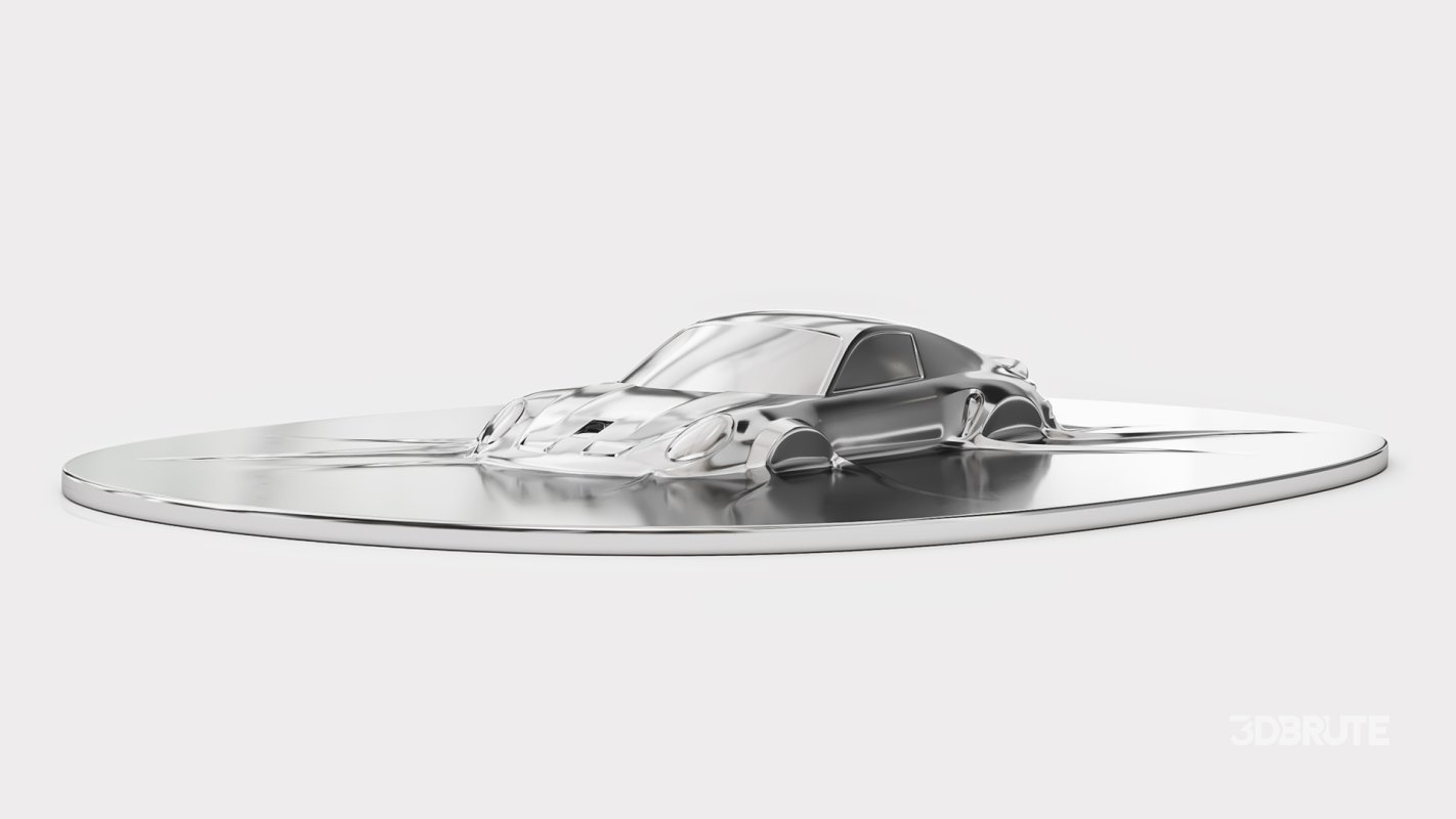 Porsche 911 GTS wall sculpture Image 4