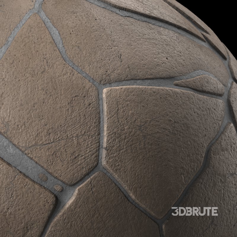 Stone Wall Materials 02- Brush Rock | Sbsar Pbr 4k Seamless Image 7