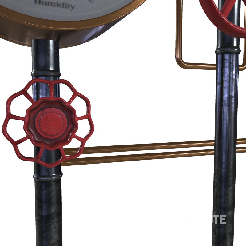 pipe wall clock Image 4