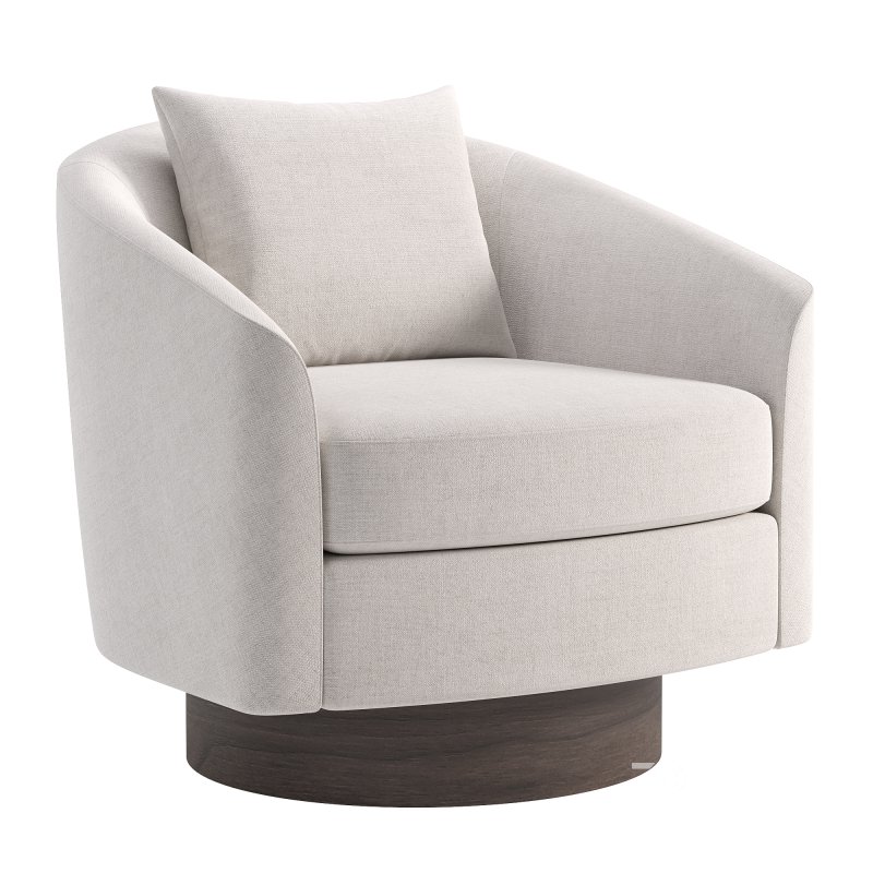Camino Upholstered Swivel Lounge Chair Image 2