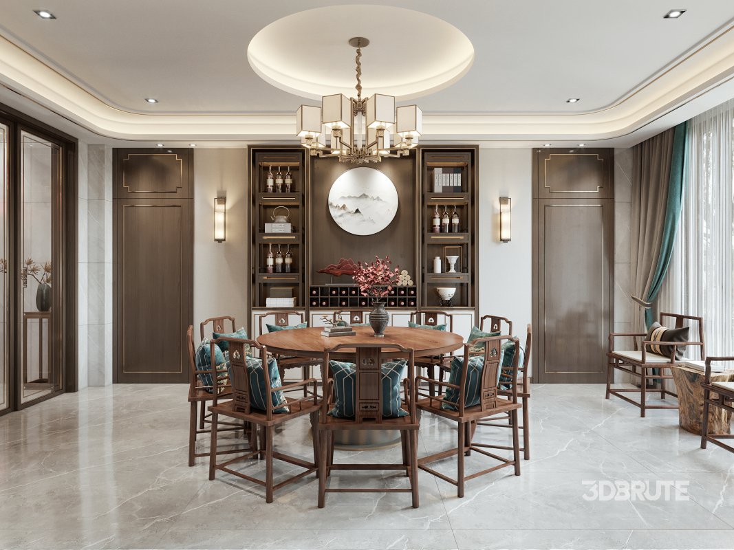 chinese living room dining room bedroom Image 2