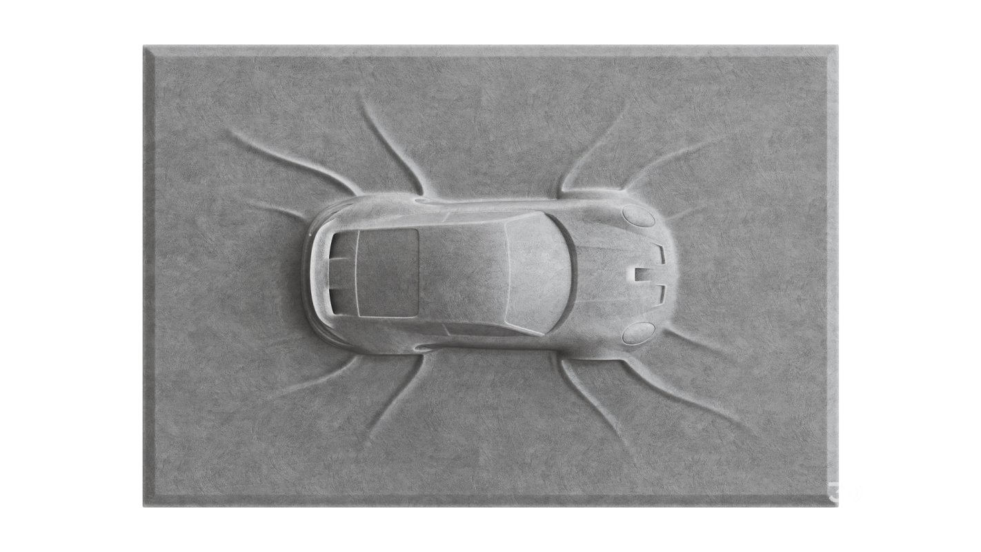 Porsche 911 GTS wall sculpture Image 5