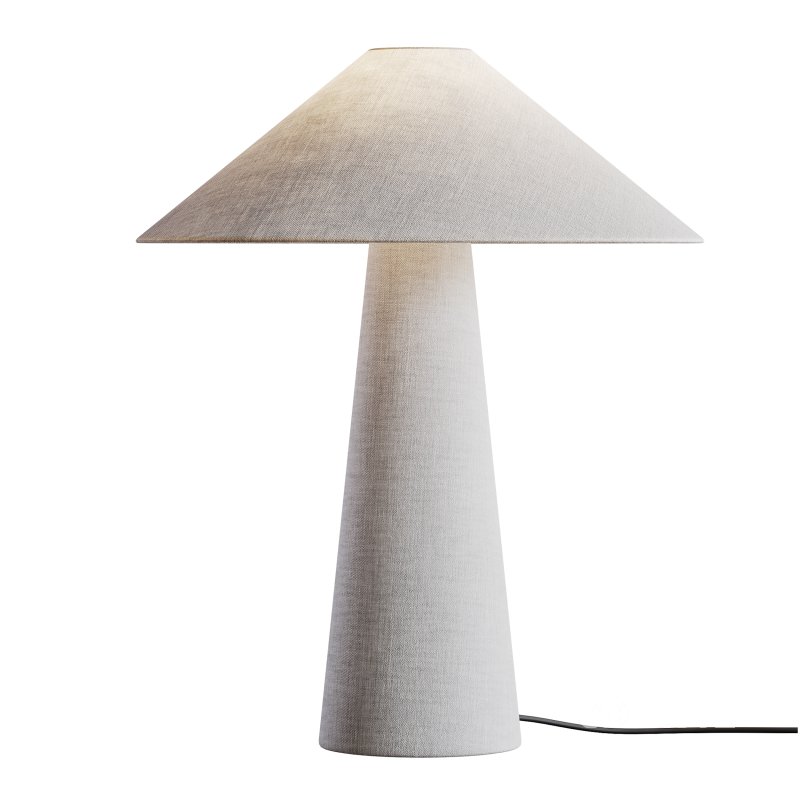 Grote tafellamp Ilena van linnen Image 12