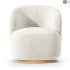 Sienna Fabric Swivel Armchair - Thumbnail 2