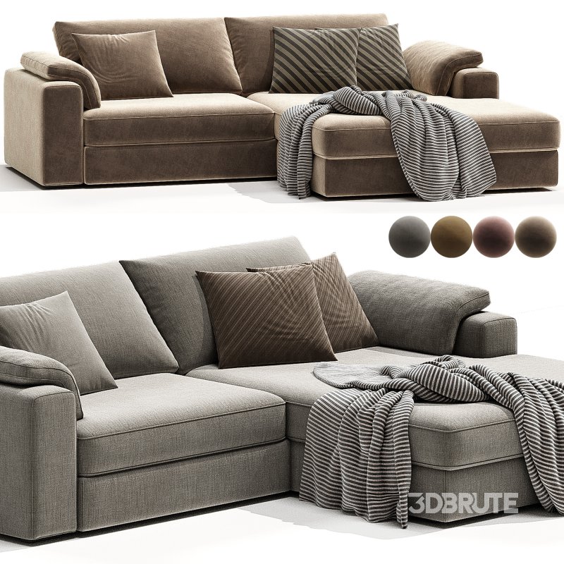 ITALO Fabric sofa By Mantellassi 1926 Image 1