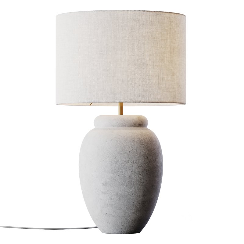 Grote tafellamp Bodhi met keramische voet Image 3