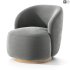 Sienna Fabric Swivel Armchair - Thumbnail 1