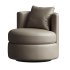 Balboa Leather Swivel Chair - Thumbnail 1