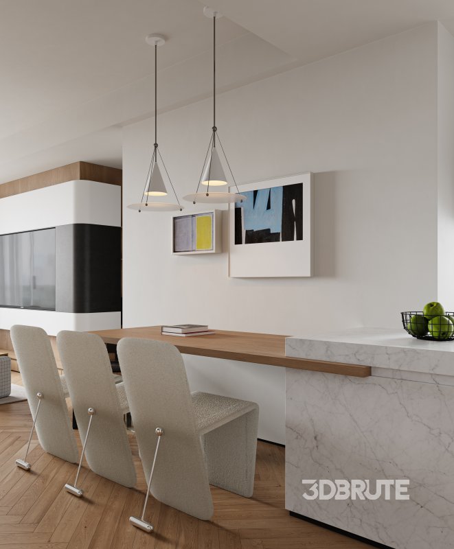 Living Room Dining Room Kitchen Image 2