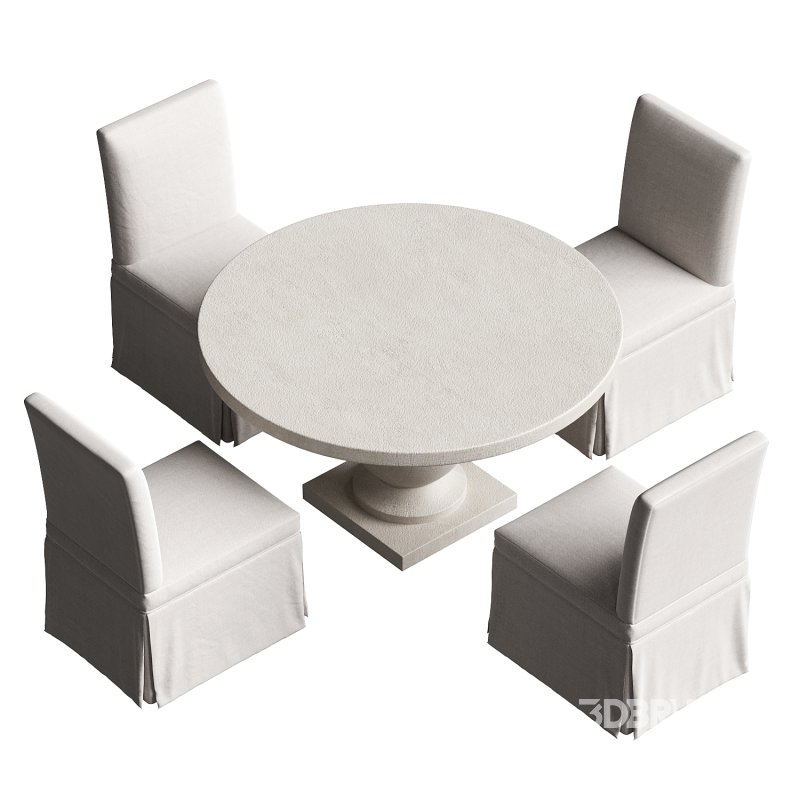 Terrace Round Dining Table set Image 2