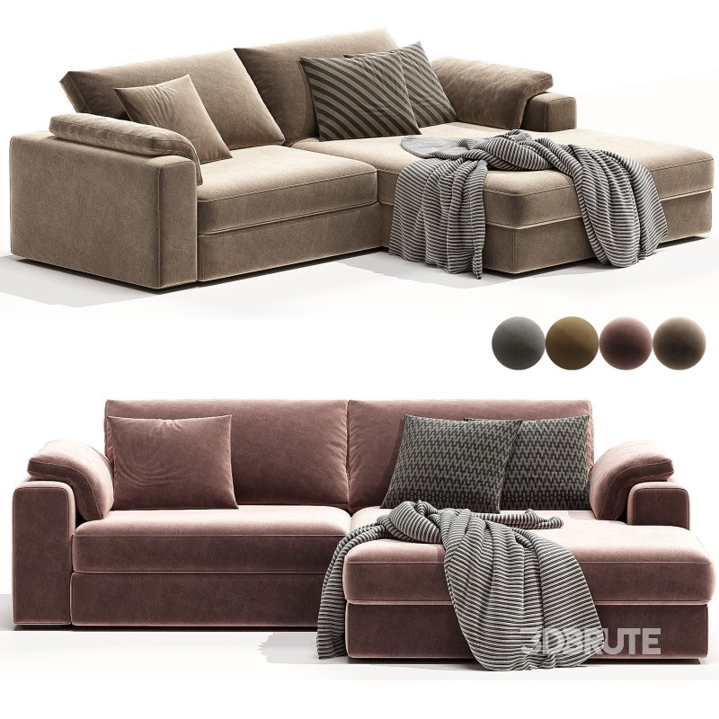 ITALO Fabric sofa By Mantellassi 1926 Image 3