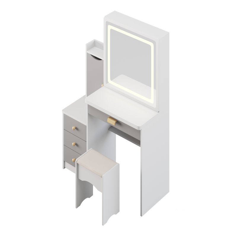 Ensemble coiffeuse et tabouret Vinush Image 10