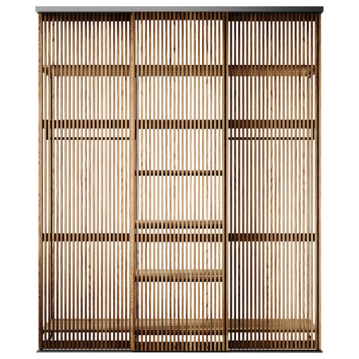 Sliding wardrobe in a niche Closet 04