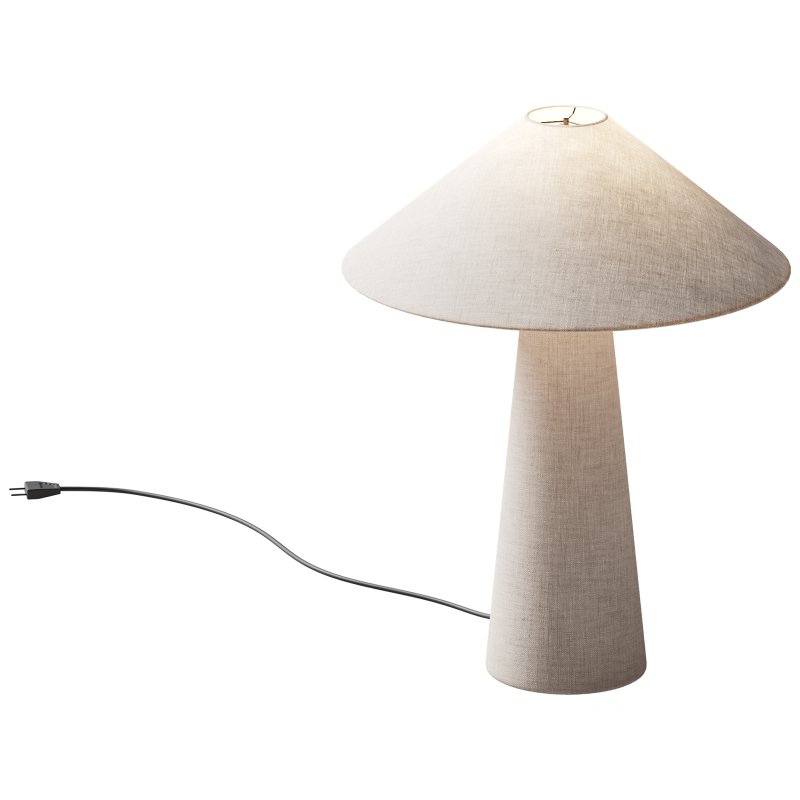 Grote tafellamp Ilena van linnen Image 5