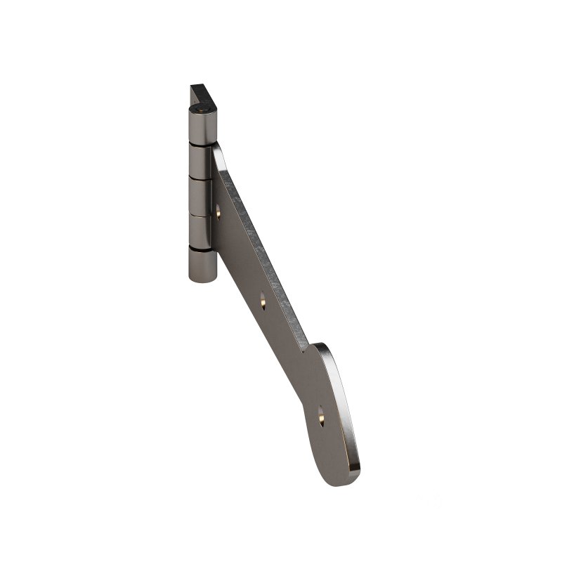 Black Wrought Iron Door Strap Image 8