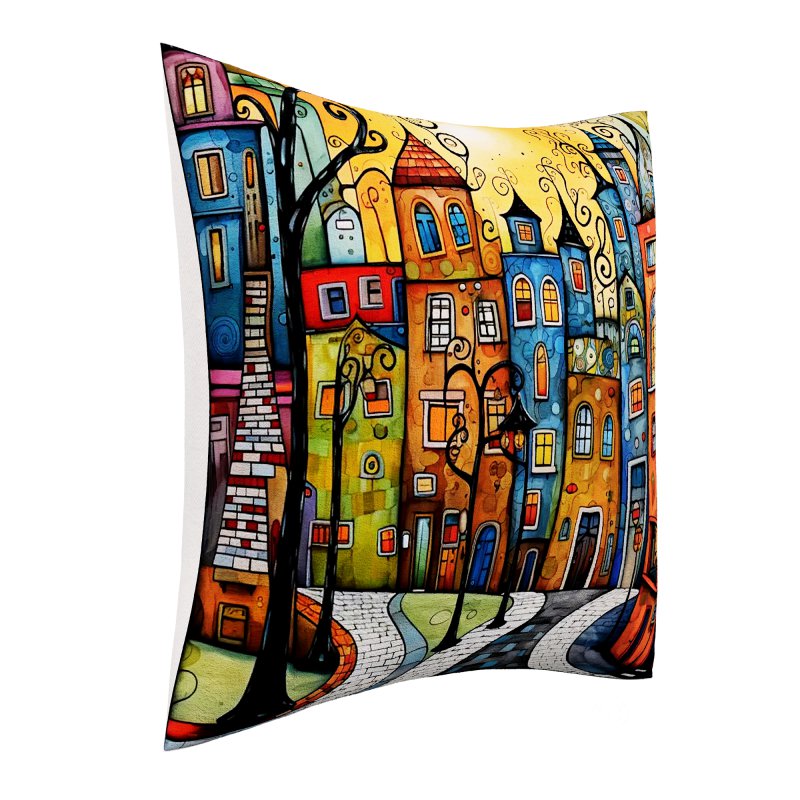 Classic modern canvas pillow Image 2